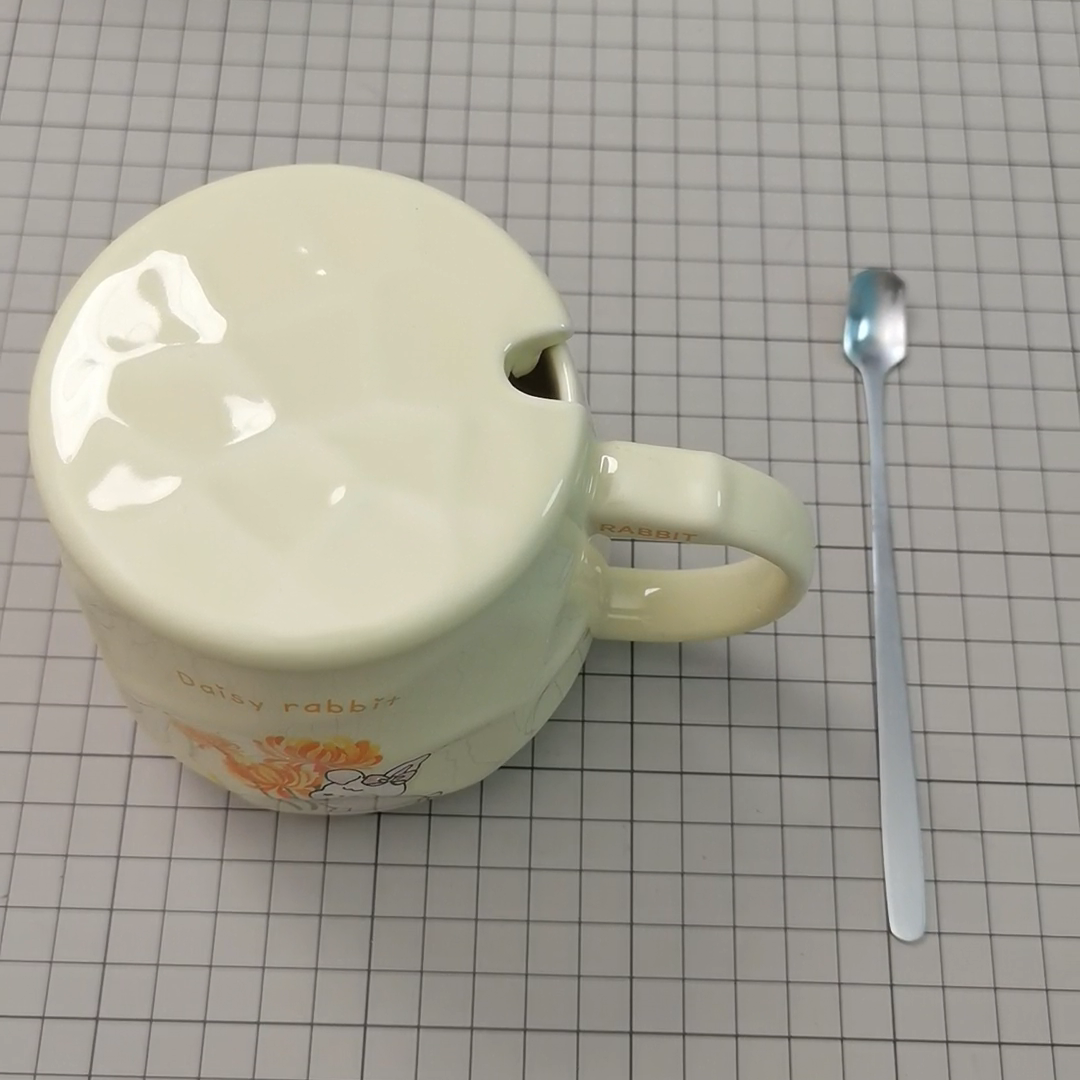 おしゃれなマグカップコーヒー入れ| レンジ可 食洗器可 食器 コーヒー お茶　SNS話題　新生活　水分補給　かわいい　蓋付き　スプーン付き|undefined